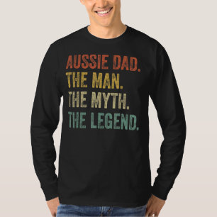 Manar Australian shepherd Aussie Pappa, Man Myth T Shirt