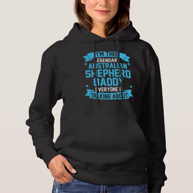 Manar Australian shepherd Pappa T Shirt (Framsida)