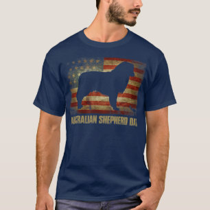 Manar Australian shepherd Pappa Vintage Amerika T Shirt