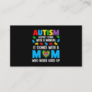 Manar Autism är Kom med en manuell Mamma som inte Visitkort