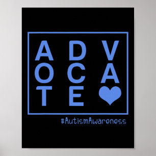 Manar Autism Awareness Advocate Unique Embrace Dis Poster
