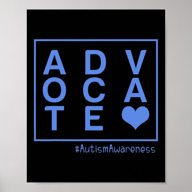 Manar Autism Awareness Advocate Unique Embrace Dis Poster (Framsidan)
