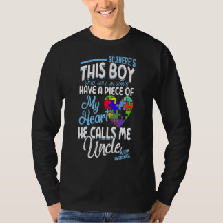 Manar Autism farbror Shirt Boy Puzzle T-shirt