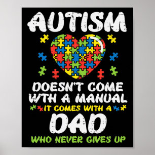 Manar Autism Kom med manuell Pappa Puzzle Awa Poster