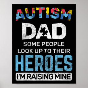 Manar Autism Pappa Autism Awareness Autistic Sptru Poster