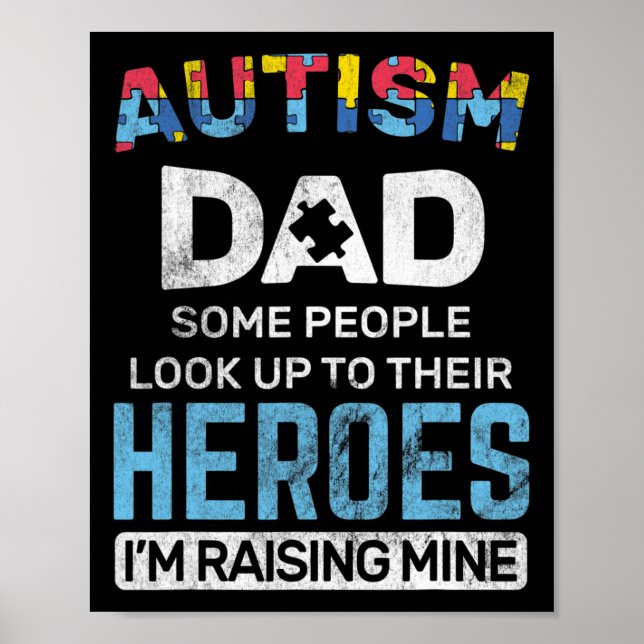 Manar Autism Pappa Autism Awareness Autistic Sptru Poster (Framsidan)