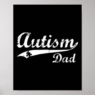 Manar Autism Pappa ger gåva till medvetandegörande Poster
