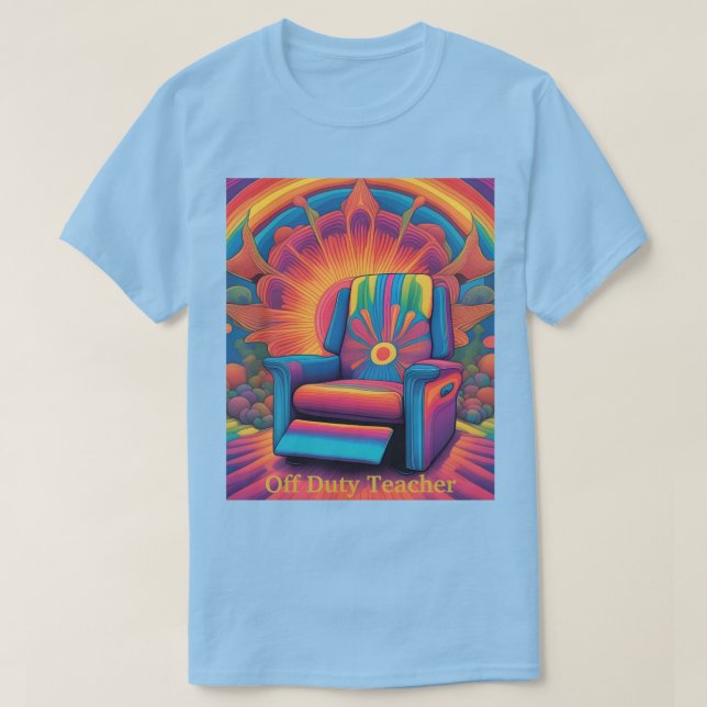 Manar Av Duty Teacher Psychedelic T-Shirt (Design framsida)
