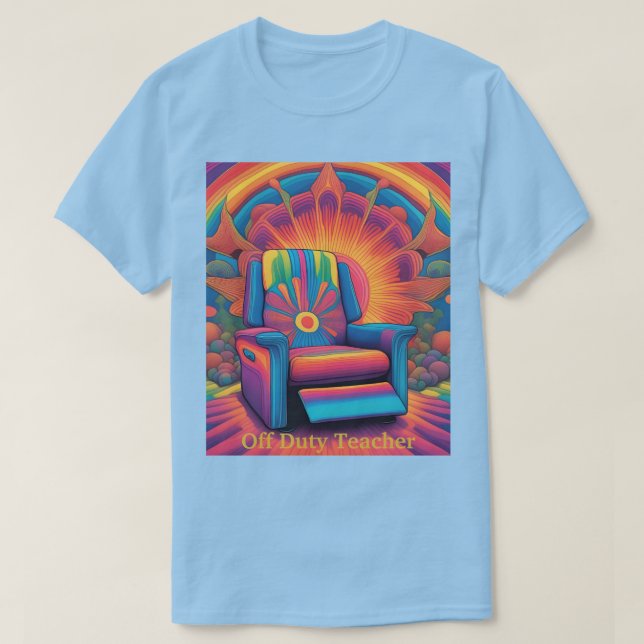 Manar Av Duty Teacher Psychedelic T-Shirt (Design framsida)