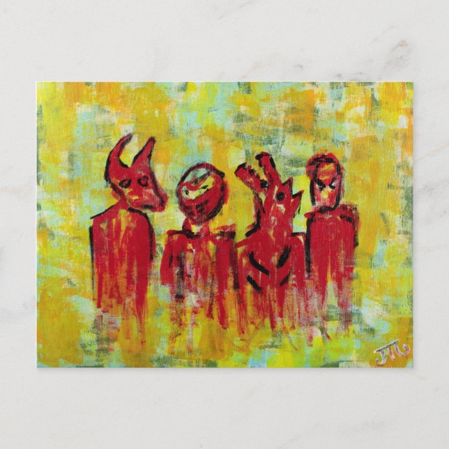 "Manar av en viss pasta" Vykort (Framsida)