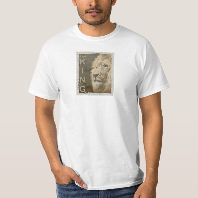 Manar av lejont Ansikte-översta mall T Shirt (Framsida)