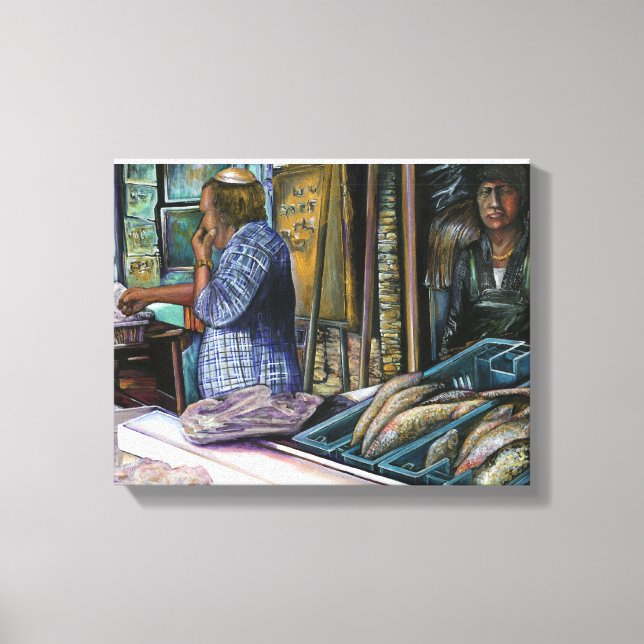 Manar av öknen, havets gåvor. Jerusalem Canvastryck (Framsida)