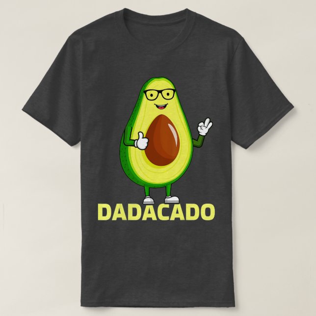 Manar Avocado Älskare Funny Dadacado Fars dag Avo T Shirt (Design framsida)