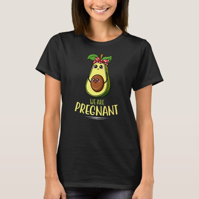 Manar Avocado Gravid Mamacado Pregant Mor T Shirt (Framsida)