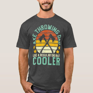 Manar Ax Throwing Pappa Funny Fars dag Hatchet Th T Shirt