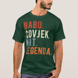 Manar Babo Bosnien Far bosnian Pappa Bosna T Shirt