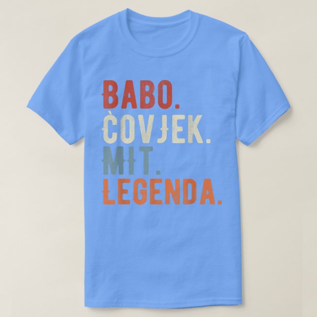 Manar Babo Bosnien Far bosnian Pappa Bosna T Shirt (Design framsida)