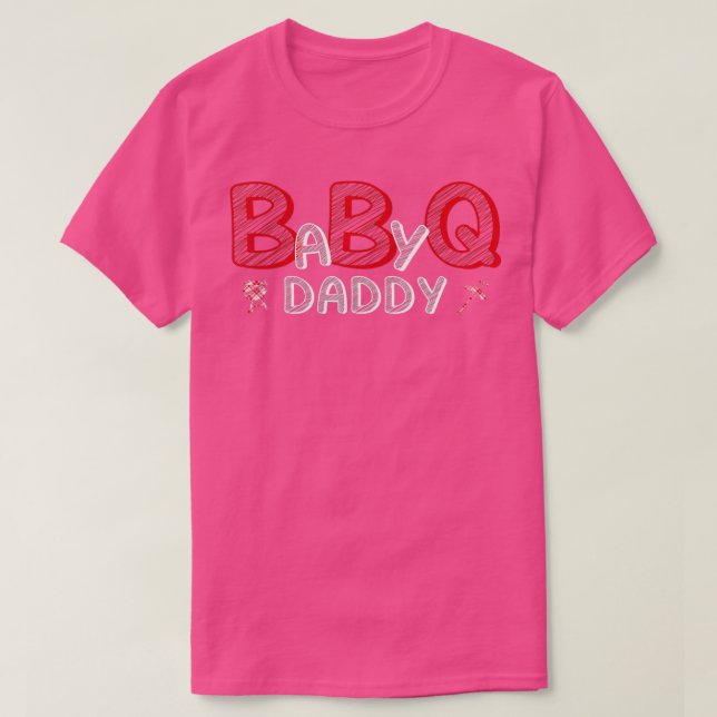 Manar Baby BBQ Shower Pappa Q Baby Shower Theme Ma T Shirt (Design framsida)