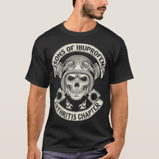 Manar BACK PRINT Vintage Son till Ibuprofen Funny T Shirt