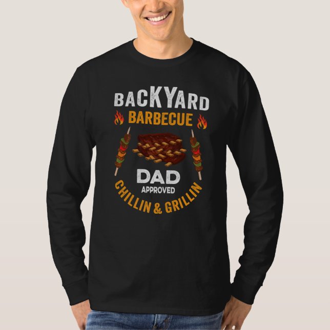 Manar Backyard Barbecue Grillin och Chillin T Shirt (Framsida)