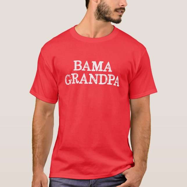 Manar Bama Grandpa Alabama Grandfather T Shirt (Framsida)