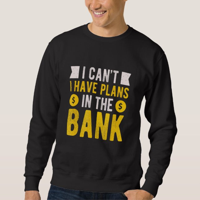 Manar Banker Bank Mortgage Banking Finance Tee Lång Ärmad Tröja (Framsida)