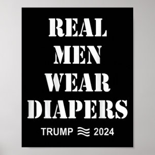 Manar Bära Diaper Trump 2024 Funny Manar Bära Diap Poster