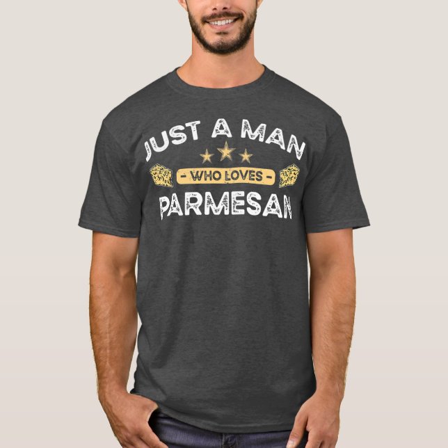 Manar Bara en man som Kärlek parmesanost T Shirt (Framsida)