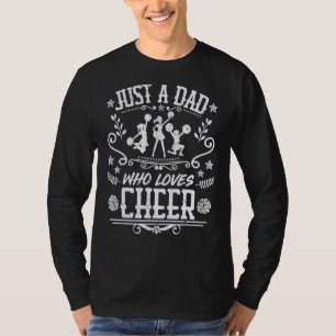 Manar bara en Pappa som Kärlek Cheer CheerLeader F T Shirt
