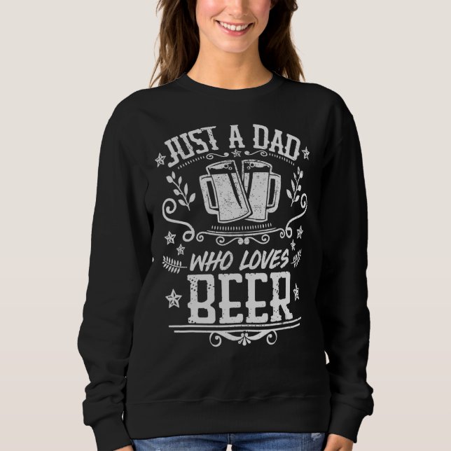 Manar bara ett Pappa som Kärlek är Beer Drinker Fa T Shirt (Framsida)