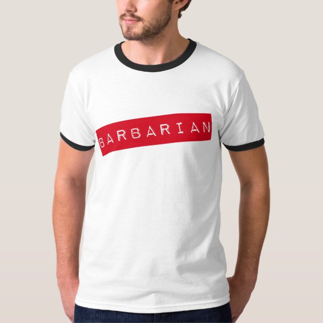 Manar barbar- (behovsdisciplin) RingerT-tröja Tröja (Framsida)