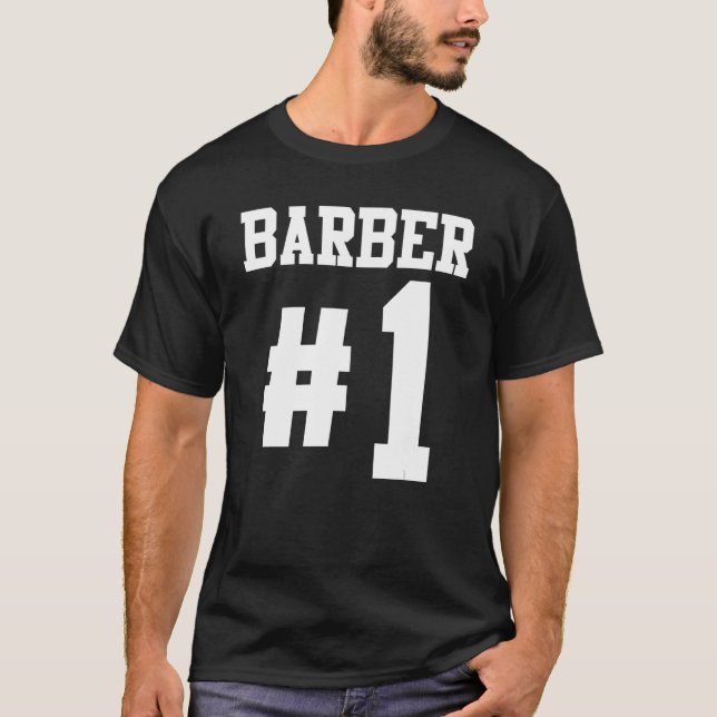 Manar Barber 1 Barbershop T Shirt (Framsida)