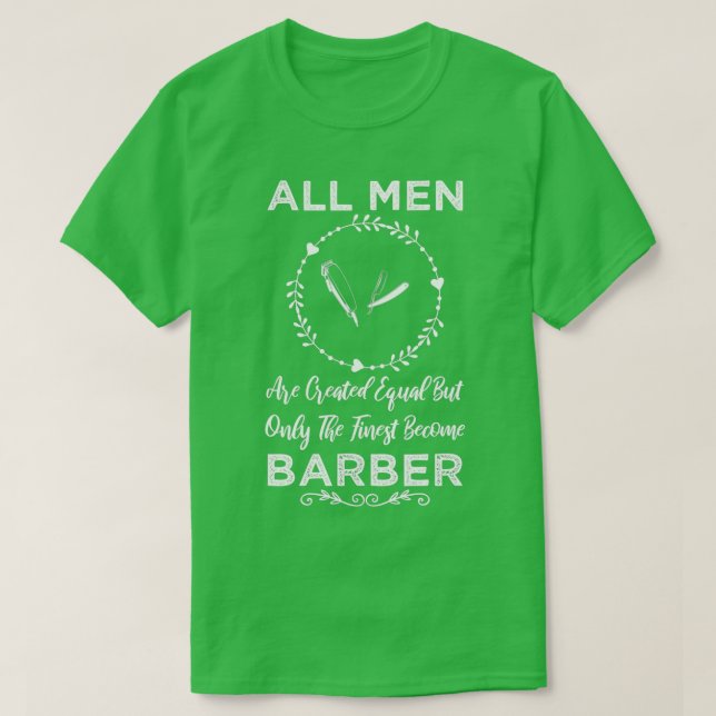 Manar Barber Funny design för gift T Shirt (Design framsida)
