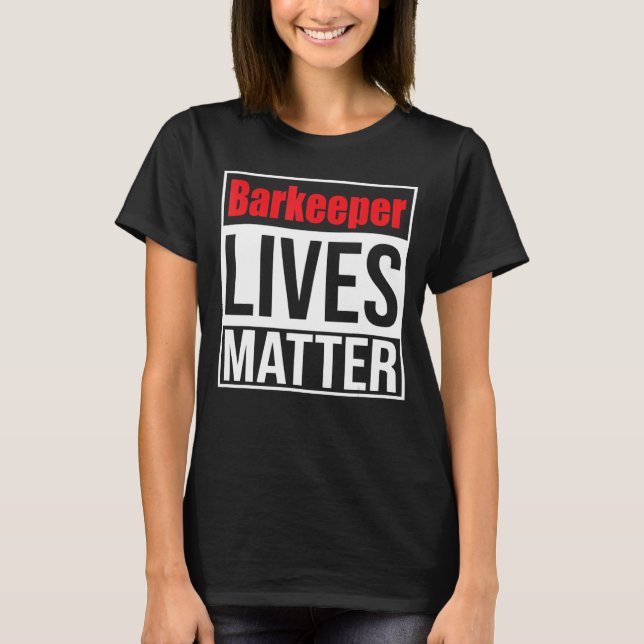 Manar Barmann Bartender Drinks Mixer T Shirt (Framsida)