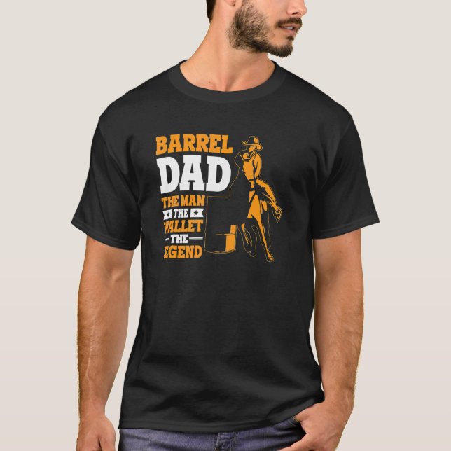 Manar Barrel Pappa, mannen, plånboken T Shirt (Framsida)