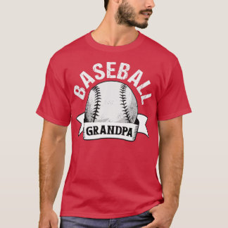 Manar Baseball Grandpa Funny Baseball Grandfather T Shirt