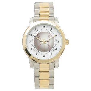 Manar Baseball Oversized Two-Tone Bracelet Watch Armbandsur