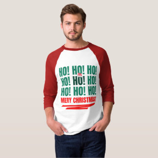 Manar Basic 3/4 Sleeve Raglan christmas T-Shirt