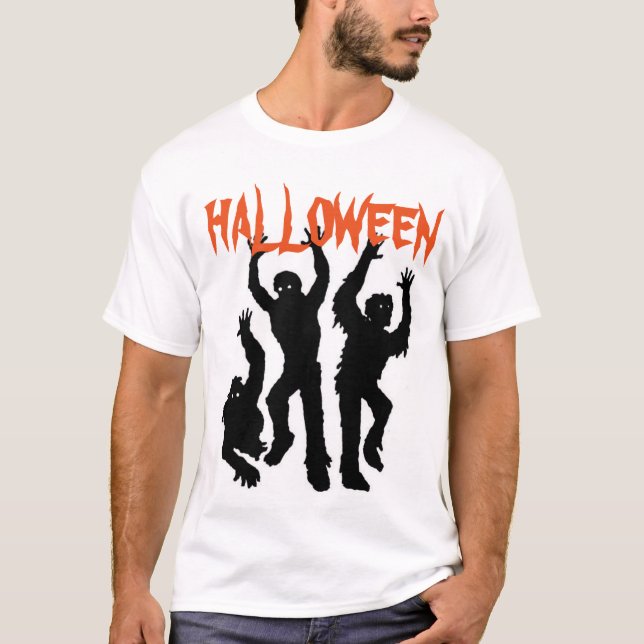 Manar Basic Halloween T-Shirt/Zombies Tee (Framsida)