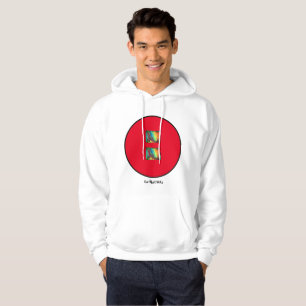 Manar Basic Hooded Shirt "Flow Orange/Red" Hoodie