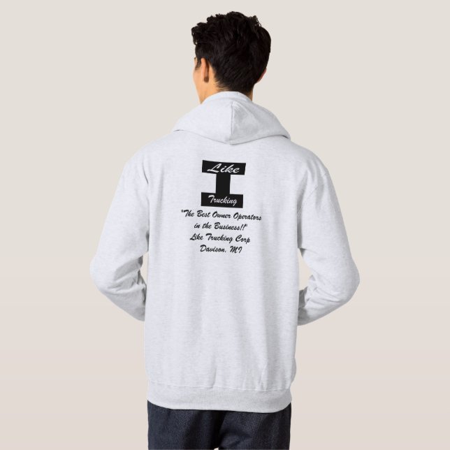 Manar Basic Hooded Sweatshirt med liknande Logotyp (Hel baksida)