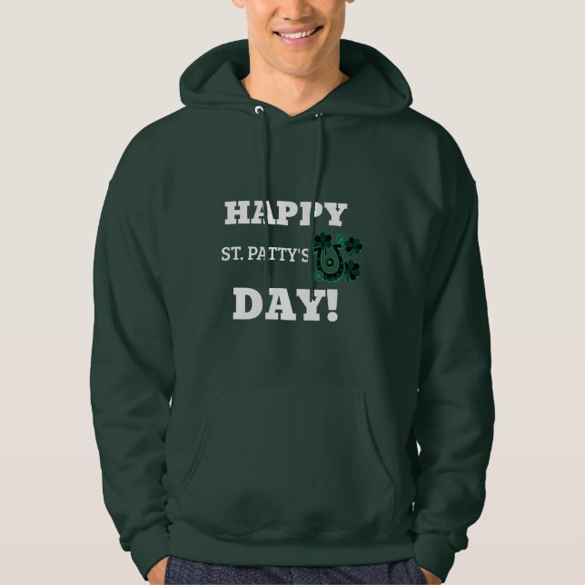 Manar Basic Hooded Sweatshirt St. Patrick's Day (Framsida)