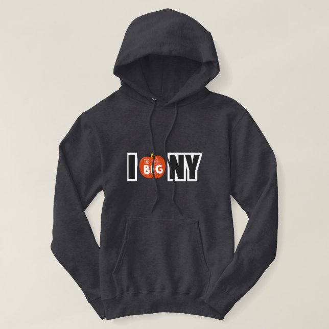 Manar Basic Kärlek New York Hooded Sweatshirt (Design framsida)