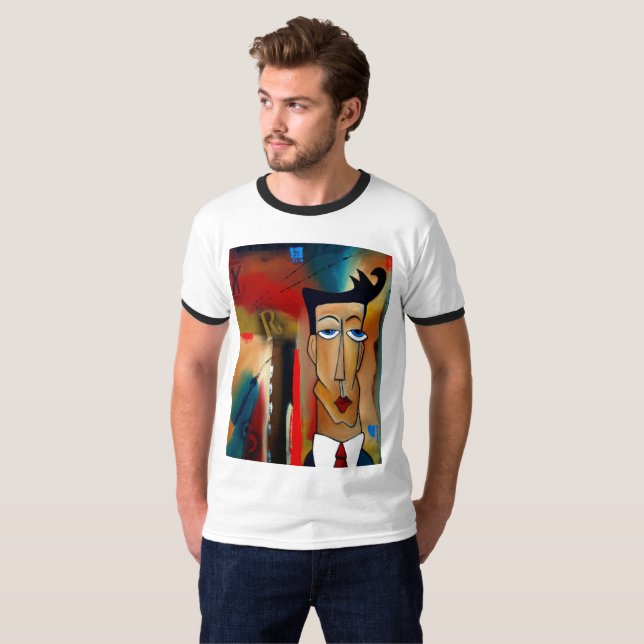 Manar Basic Ringer T-Shirt (Hel framsida)