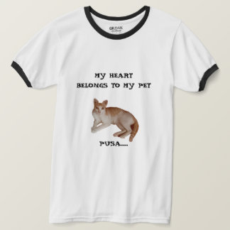 Manar Basic Ringer T-Shirt med Contrasting Neckli