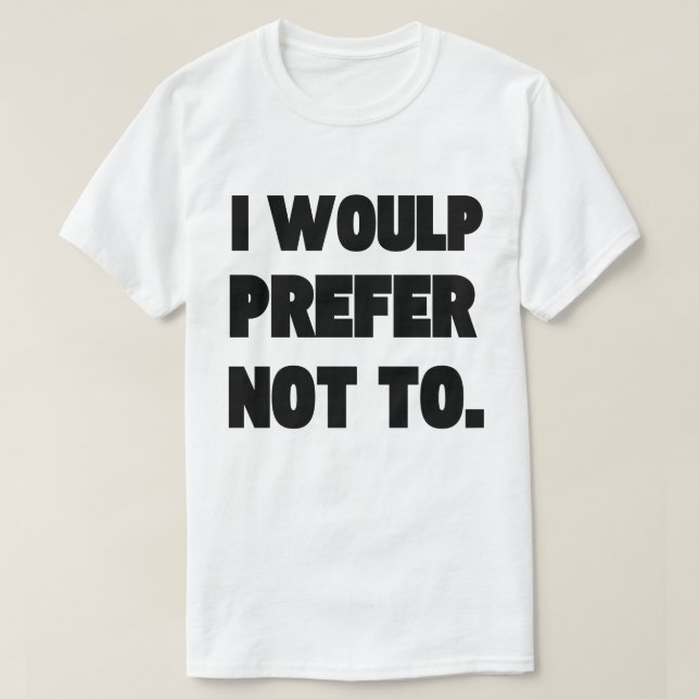 Manar Basic-Shirt, JAG SKULLE FÖRHINDRA. T Shirt (Design framsida)