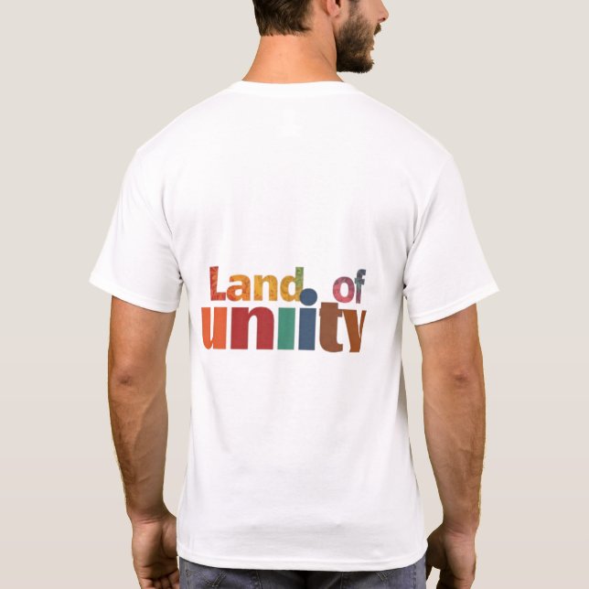Manar Basic-Shirt"Land of Unity: Celebrating Div T Shirt (Baksida)