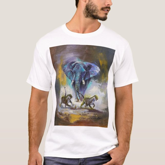Manar Basic-Shirt med Animals Design T Shirt (Framsida)