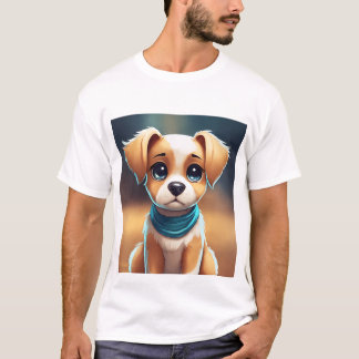 Manar Basic-Shirt Prated Puppy T Shirt