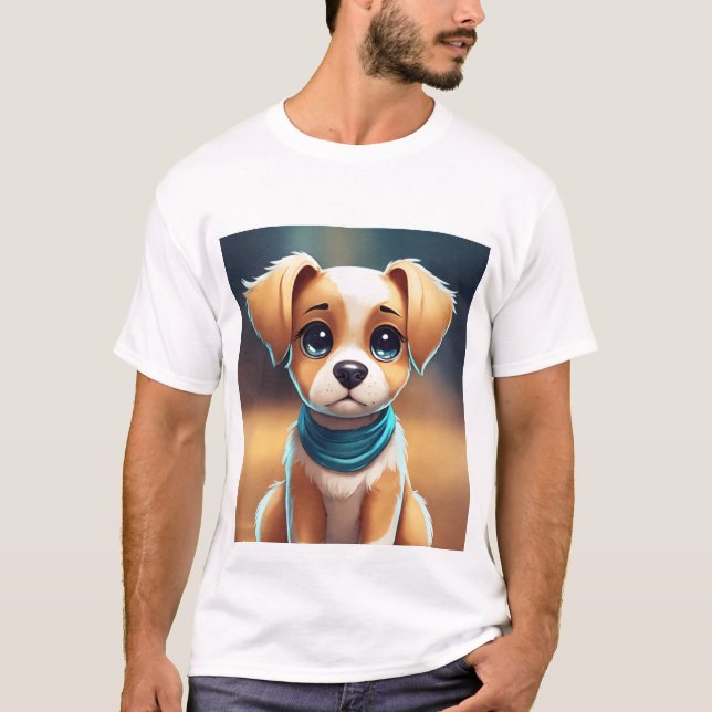 Manar Basic-Shirt Prated Puppy T Shirt (Framsida)
